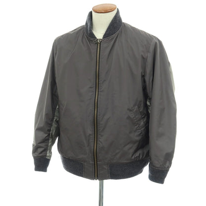 【中古】ビーナッツ BEENUTS リップストップナイロン ISE Tech MA-1 中綿ブルゾン グレー系【サイズ2】【 状態ランクC 】【 メンズ 】