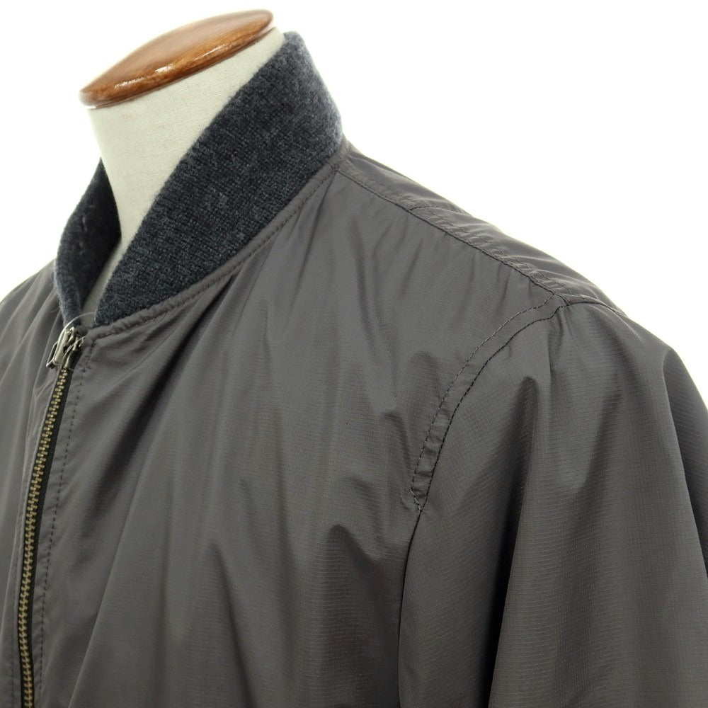 【中古】ビーナッツ BEENUTS リップストップナイロン ISE Tech MA-1 中綿ブルゾン グレー系【サイズ2】【 状態ランクC 】【 メンズ 】