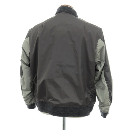【中古】ビーナッツ BEENUTS リップストップナイロン ISE Tech MA-1 中綿ブルゾン グレー系【サイズ2】【 状態ランクC 】【 メンズ 】