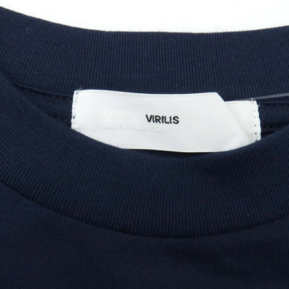 【中古】【未使用】トーガ TOGA VIRILIS 切り替えデザイン 長袖Ｔシャツ ネイビーxブラック【サイズ44】【 状態ランクS 】【 メンズ 】