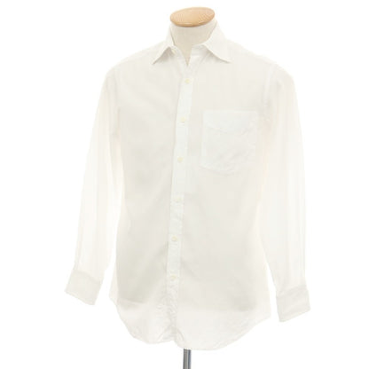 【中古】ポールスミス Paul Smith コットン セミワイドカラー ドレスシャツ ホワイト【サイズS】【 状態ランクB 】【 メンズ 】