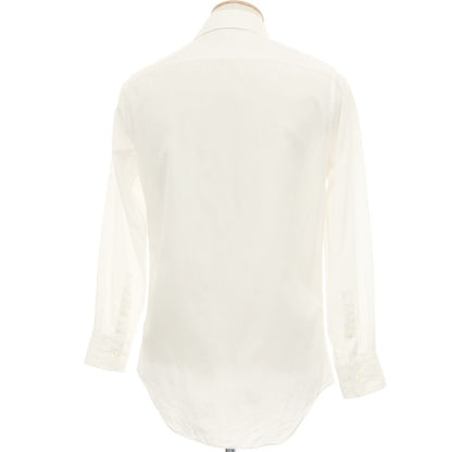【中古】ポールスミス Paul Smith コットン セミワイドカラー ドレスシャツ ホワイト【サイズS】【 状態ランクB 】【 メンズ 】