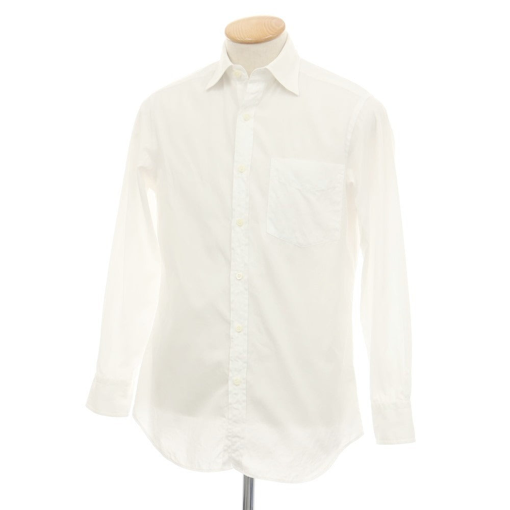 【中古】ポールスミス Paul Smith コットン セミワイドカラー ドレスシャツ ホワイト【サイズS】【 状態ランクC 】【 メンズ 】