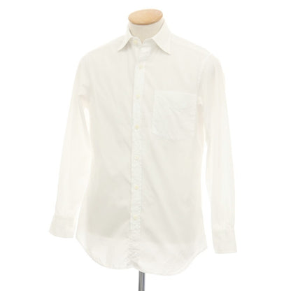 【中古】ポールスミス Paul Smith コットン セミワイドカラー ドレスシャツ ホワイト【サイズS】【 状態ランクC 】【 メンズ 】