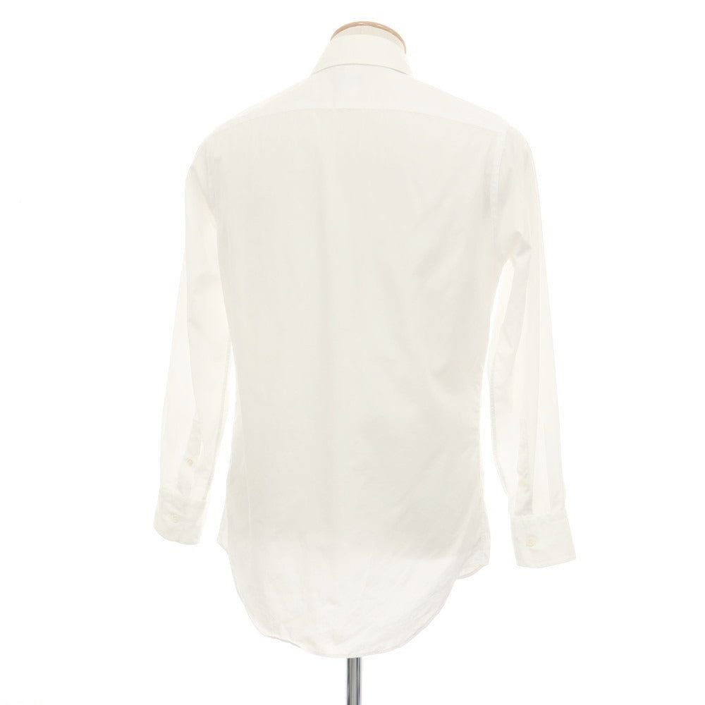 【中古】ポールスミス Paul Smith コットン セミワイドカラー ドレスシャツ ホワイト【サイズS】【 状態ランクC 】【 メンズ 】