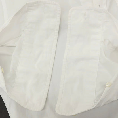 【中古】ポールスミス Paul Smith コットン セミワイドカラー ドレスシャツ ホワイト【サイズS】【 状態ランクC 】【 メンズ 】