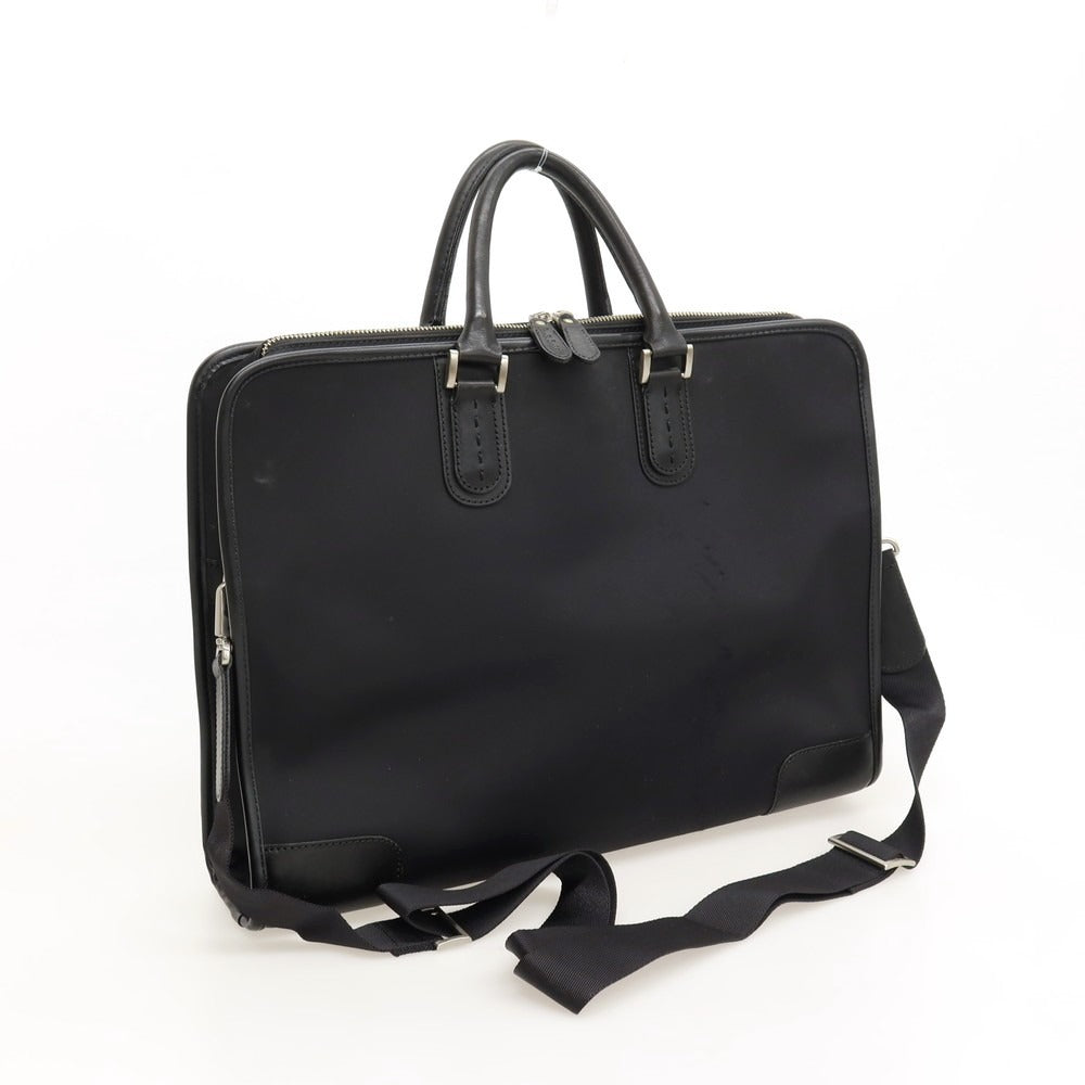 【中古】ポールスミス Paul Smith ナイロン レザー 2way ブリーフケース ブラック【 状態ランクC 】【 メンズ 】