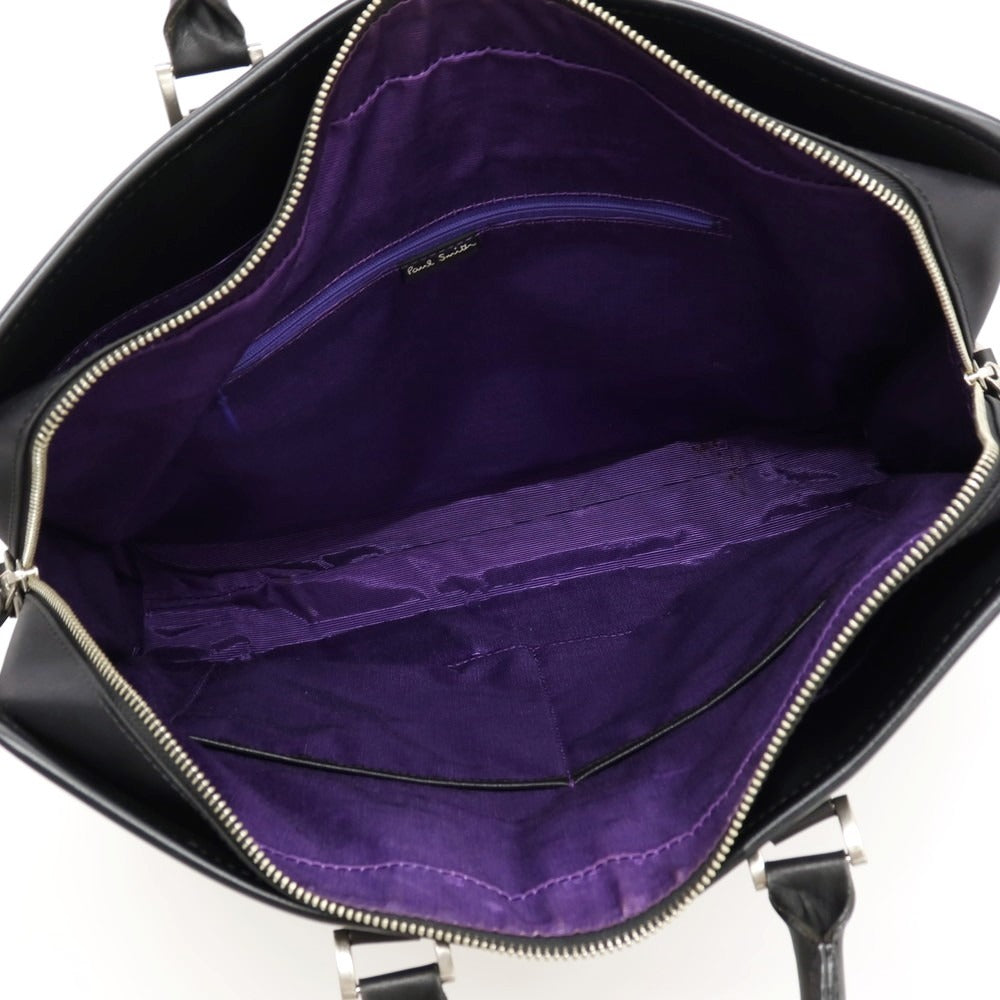 【中古】ポールスミス Paul Smith ナイロン レザー 2way ブリーフケース ブラック【 状態ランクC 】【 メンズ 】