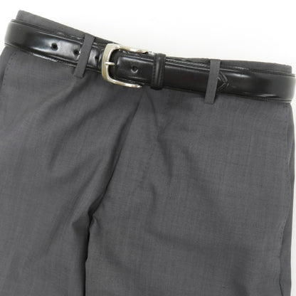 【中古】ポールスミス Paul Smith シェルコードバン レザー ベルト ブラックxシルバー【サイズM】【 状態ランクD 】【 メンズ 】