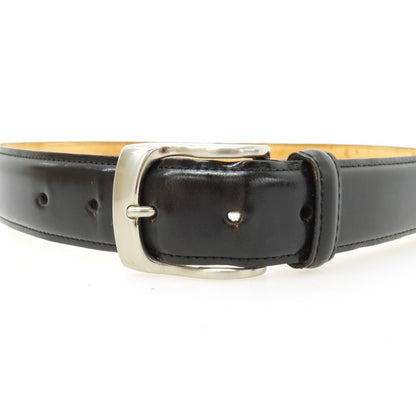 【中古】ポールスミス Paul Smith シェルコードバン レザー ベルト ブラックxシルバー【サイズM】【 状態ランクD 】【 メンズ 】