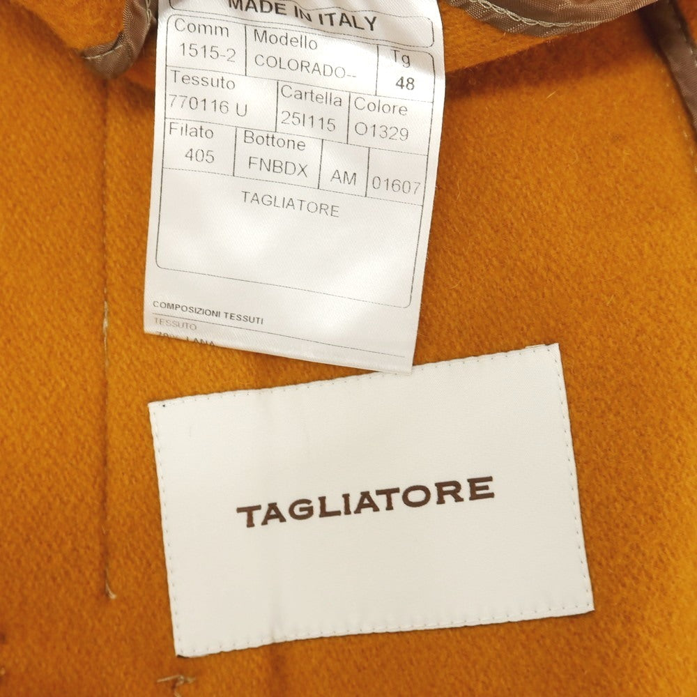 【新品】タリアトーレ TAGLIATORE COLORADO ウールナイロン チェスターフィールドコート オレンジ【サイズ48】【 状態ランクN 】【 メンズ 】
