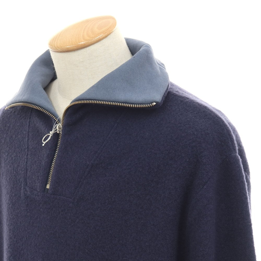 【新品】トリップ イン ア バッグ 04651/A TRIP IN A BAG CW QUARTER ZIP ウールコットン ハーフジップ プルオーバー ネイビー【サイズS】【 状態ランクN 】【 メンズ 】