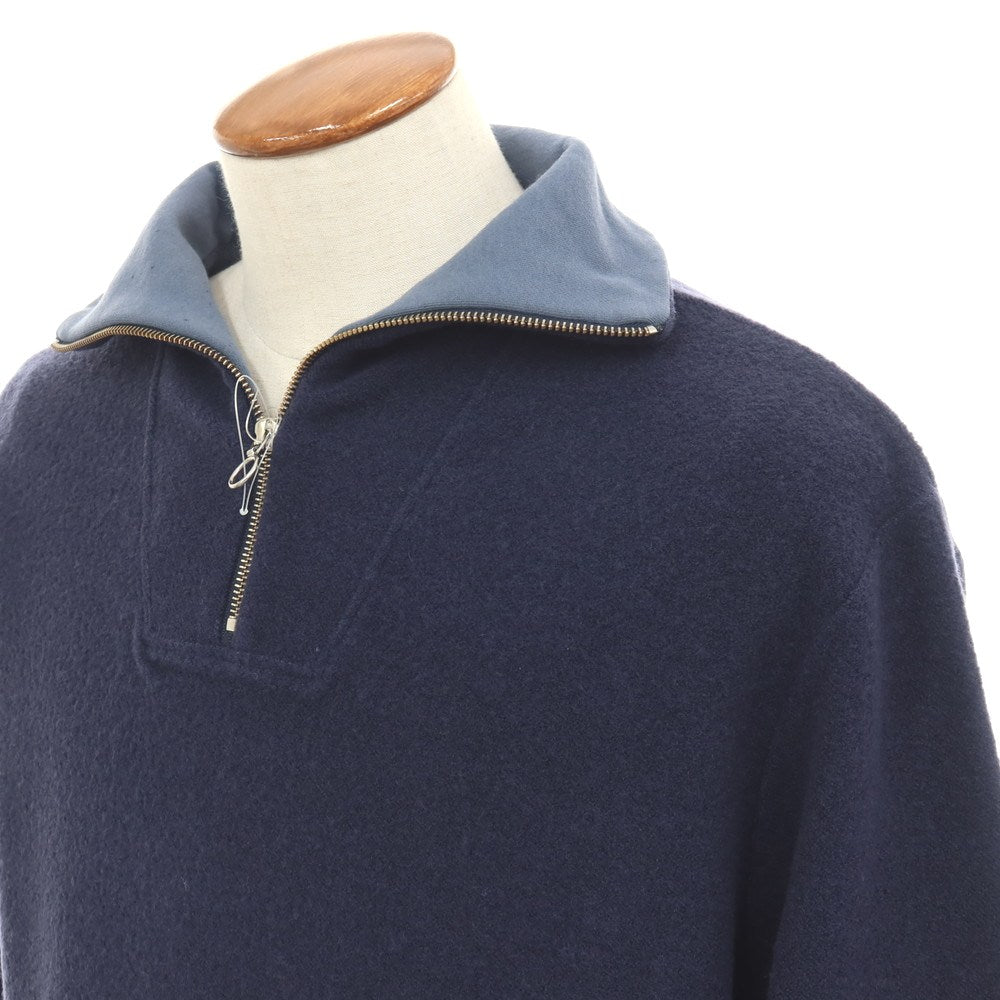 【新品】トリップ イン ア バッグ 04651/A TRIP IN A BAG CW QUARTER ZIP ウールコットン ハーフジップ プルオーバー ネイビー【サイズM】【 状態ランクN 】【 メンズ 】
