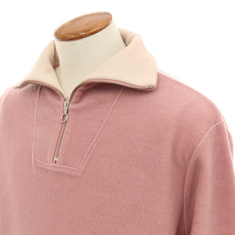【新品】トリップ イン ア バッグ 04651/A TRIP IN A BAG CW QUARTER ZIP ウールコットン ハーフジップ プルオーバー ピンク【サイズM】【 状態ランクN 】【 メンズ 】