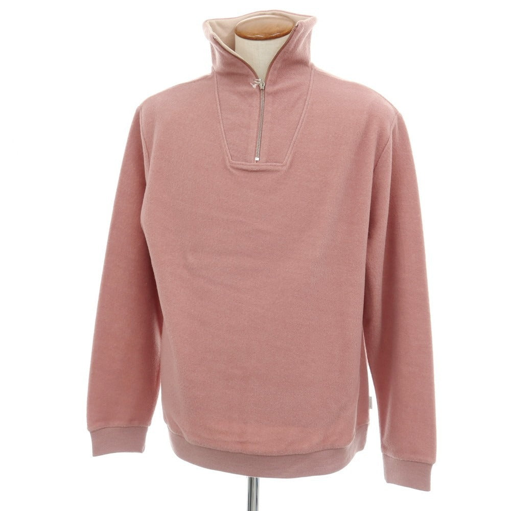 【新品】トリップ イン ア バッグ 04651/A TRIP IN A BAG CW QUARTER ZIP ウールコットン ハーフジップ プルオーバー ピンク【サイズM】【 状態ランクN 】【 メンズ 】