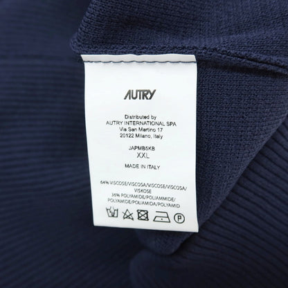 【新品】オートリー AUTRY JACKET MAIN MAN KNIT ジップアップ ニット ジャージ ネイビー【サイズXXL】【 状態ランクN 】【 メンズ 】