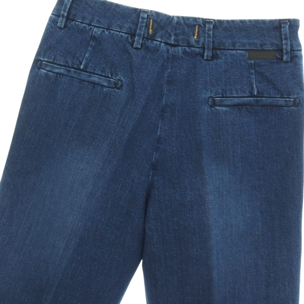 【新品】ボネール BONHEUR CHIBA コットン テーパードシルエット デニムパンツ ジーンズ ダークブルー【サイズ32】【 状態ランクN 】【 メンズ 】