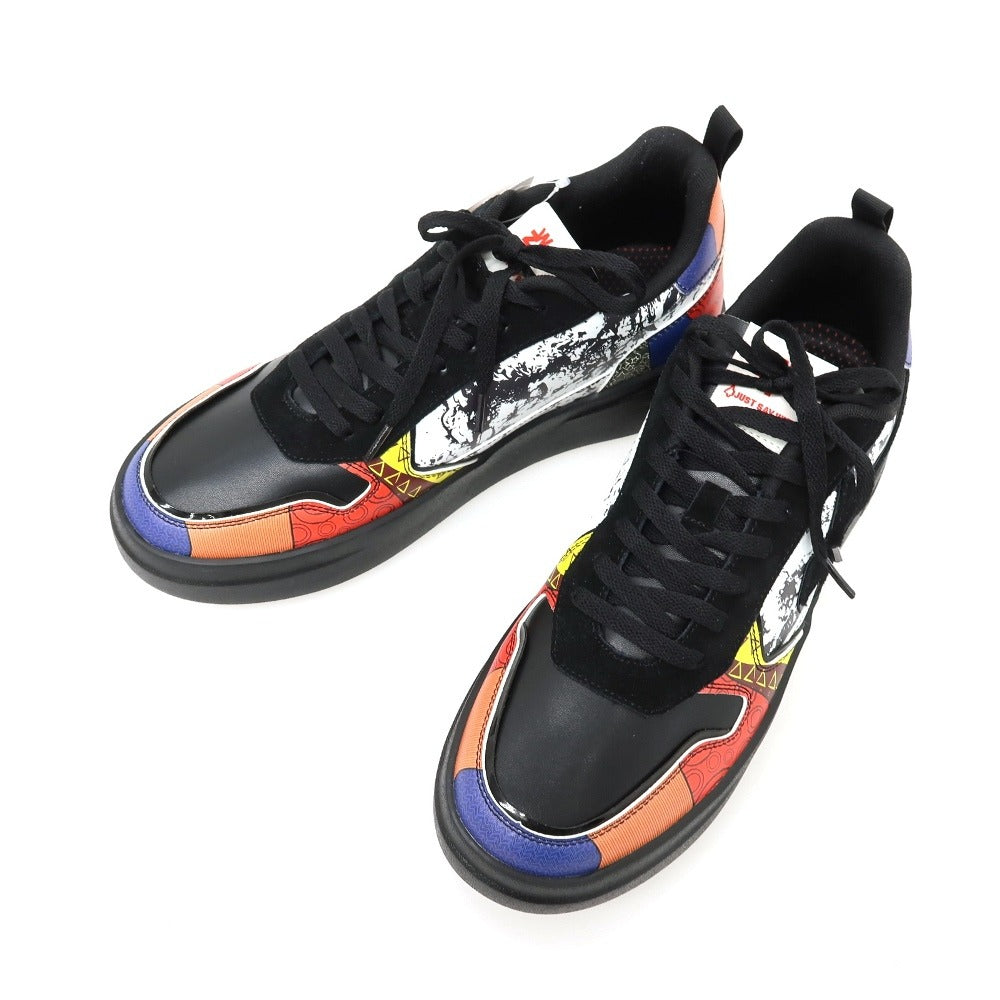 【新品】ウィズ（W6YZ） W6YZ BDM231-1A18 合成皮革 スニーカー マルチカラーxブラック【サイズ44】【 状態ランクN 】【 メンズ 】