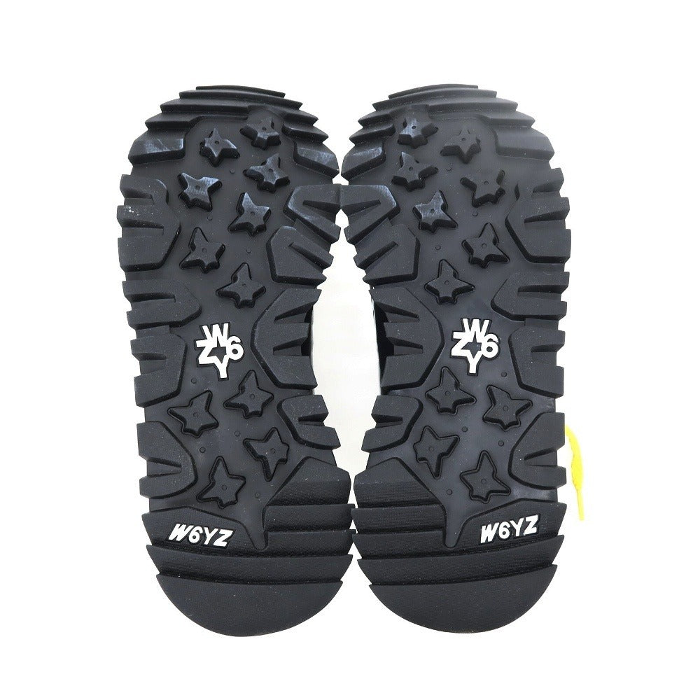 【新品アウトレット】ウィズ（W6YZ） W6YZ BRM241-0A04 ナイロン スエード スニーカー ブラックxイエロー【サイズ45】【 状態ランクN- 】【 メンズ 】