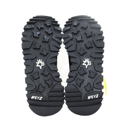 【新品アウトレット】ウィズ（W6YZ） W6YZ BRM241-0A04 ナイロン スエード スニーカー ブラックxイエロー【サイズ45】【 状態ランクN- 】【 メンズ 】