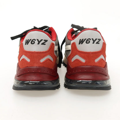 【新品】ウィズ（W6YZ） W6YZ BRM241-1B77 ナイロン スエード スニーカー グレーxレッド【サイズ41】【 状態ランクN 】【 メンズ 】