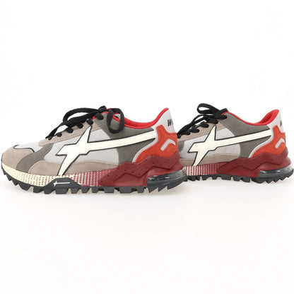 【新品】ウィズ（W6YZ） W6YZ BRM241-1B77 ナイロン スエード スニーカー グレーxレッド【サイズ41】【 状態ランクN 】【 メンズ 】