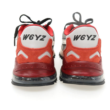 【新品アウトレット】ウィズ（W6YZ） W6YZ BRM241-1B77 ナイロン スエード スニーカー グレーxレッド【サイズ41】【 状態ランクN- 】【 メンズ 】