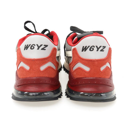 【新品】ウィズ（W6YZ） W6YZ BRM241-1B77 ナイロン スエード スニーカー グレーxレッド【サイズ44】【 状態ランクN 】【 メンズ 】