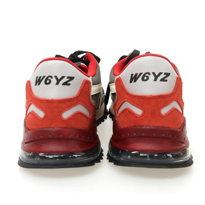 【新品】ウィズ（W6YZ） W6YZ BRM241-1B77 ナイロン スエード スニーカー グレーxレッド【サイズ44】【 状態ランクN 】【 メンズ 】