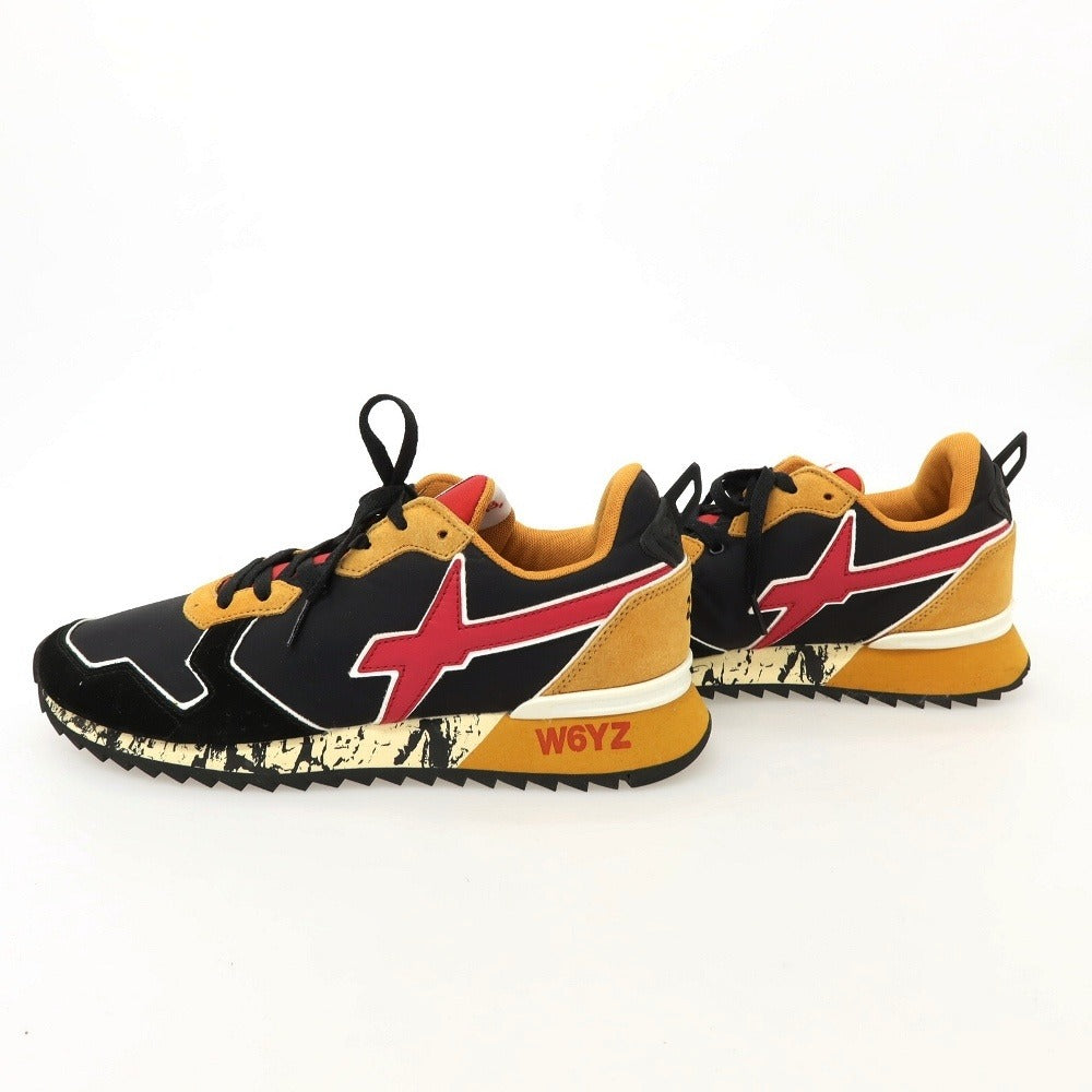 【新品アウトレット】ウィズ（W6YZ） W6YZ JM211-1A13S ナイロン スエード スニーカー ブラックxベージュ【サイズ41】【 状態ランクN- 】【 メンズ 】
