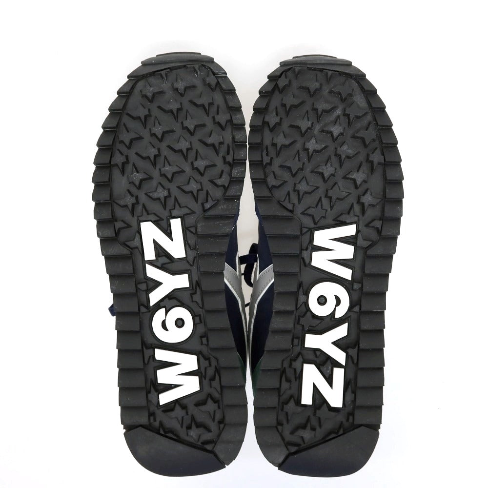【新品アウトレット】ウィズ（W6YZ） W6YZ JM211-2C30S ナイロン スエード スニーカー ネイビーxグリーン【サイズ41】【 状態ランクN- 】【 メンズ 】