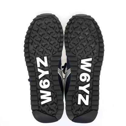 【新品アウトレット】ウィズ（W6YZ） W6YZ JM211-2C30S ナイロン スエード スニーカー ネイビーxグリーン【サイズ41】【 状態ランクN- 】【 メンズ 】
