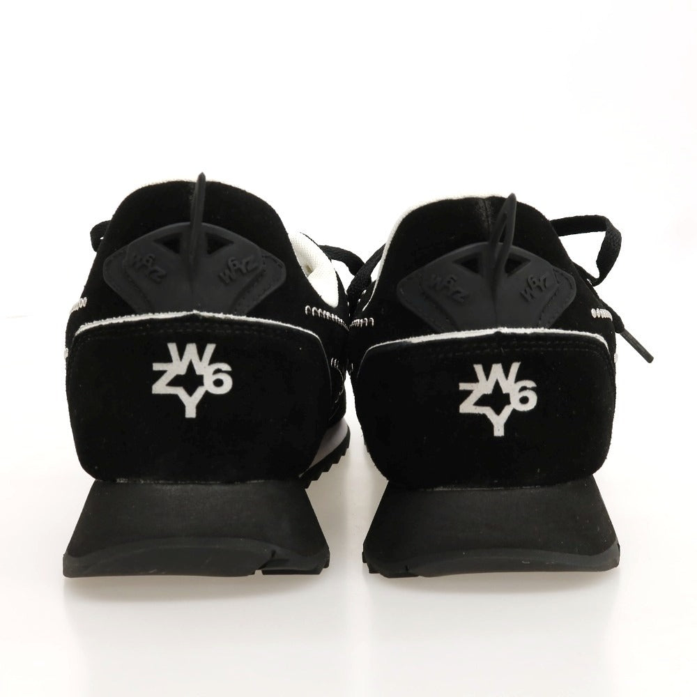 【新品アウトレット】ウィズ（W6YZ） W6YZ JM211-STUDS スエード スニーカー ブラック【サイズ45】【メンズ】 新品アウトレット】ウィズ（W6YZ） W6YZ JM211-STUDS スエード