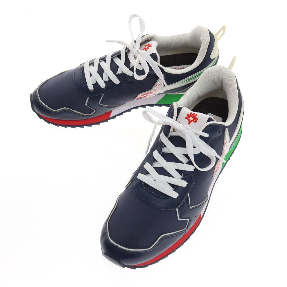 【新品アウトレット】ウィズ（W6YZ） W6YZ JM220-0C02G ナイロン 合成皮革 スニーカー ネイビーxホワイト【サイズ43】【 状態ランクN- 】【 メンズ 】
