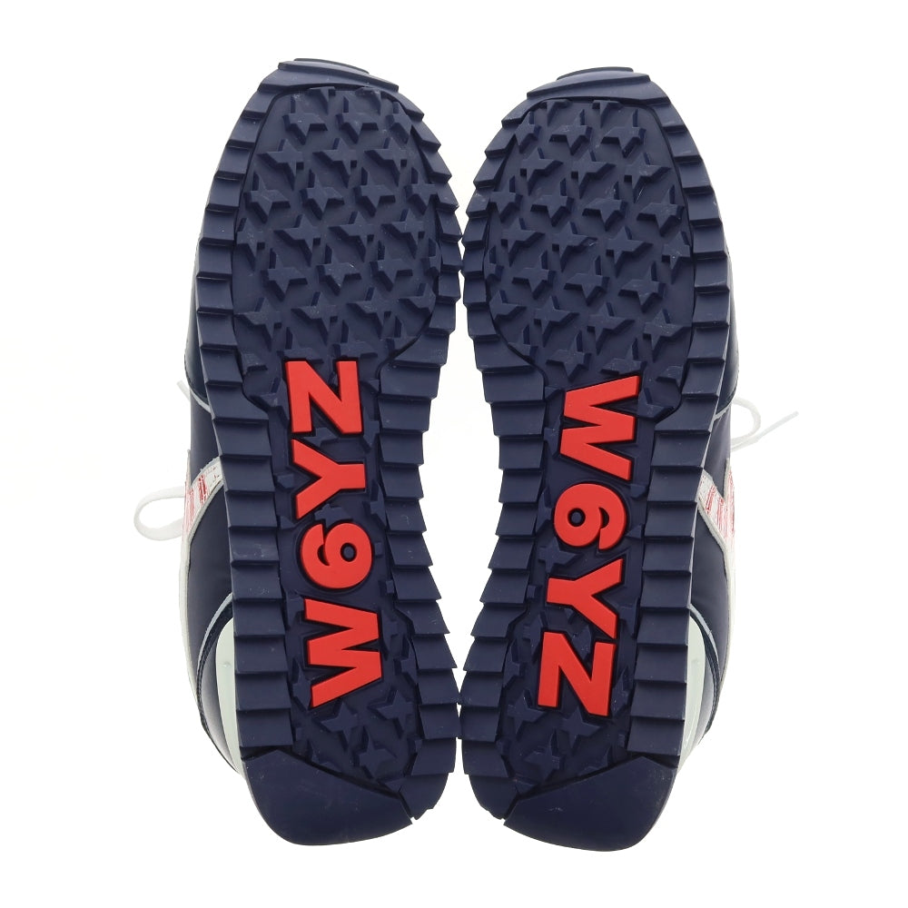 【新品アウトレット】ウィズ（W6YZ） W6YZ JM220-0C02G ナイロン 合成皮革 スニーカー ネイビーxホワイト【サイズ43】【 状態ランクN- 】【 メンズ 】