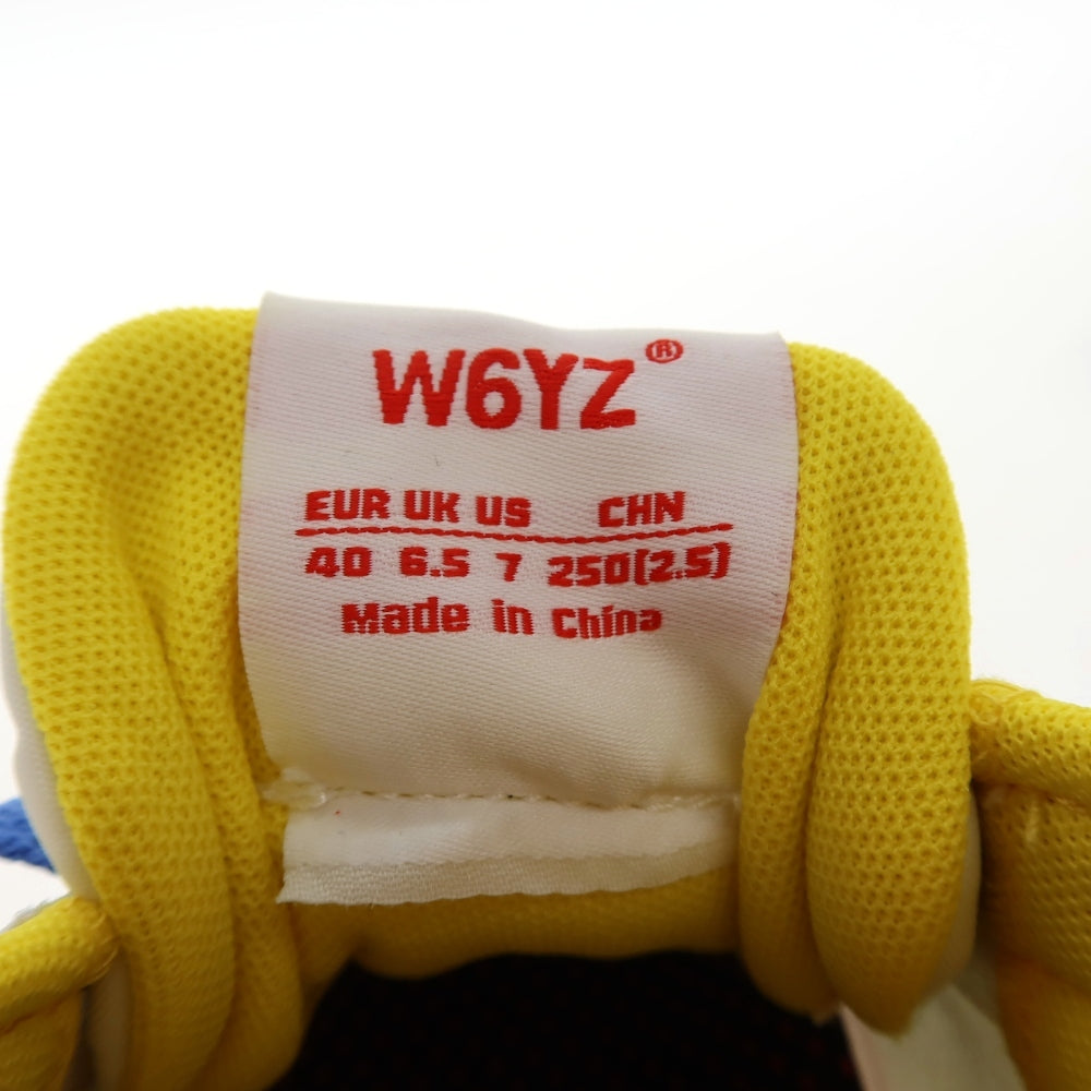 【新品アウトレット】ウィズ（W6YZ） W6YZ JM220-1N09G ナイロン 合成皮革 スニーカー ホワイトxブルー【サイズ40】【 状態ランクN- 】【 メンズ 】