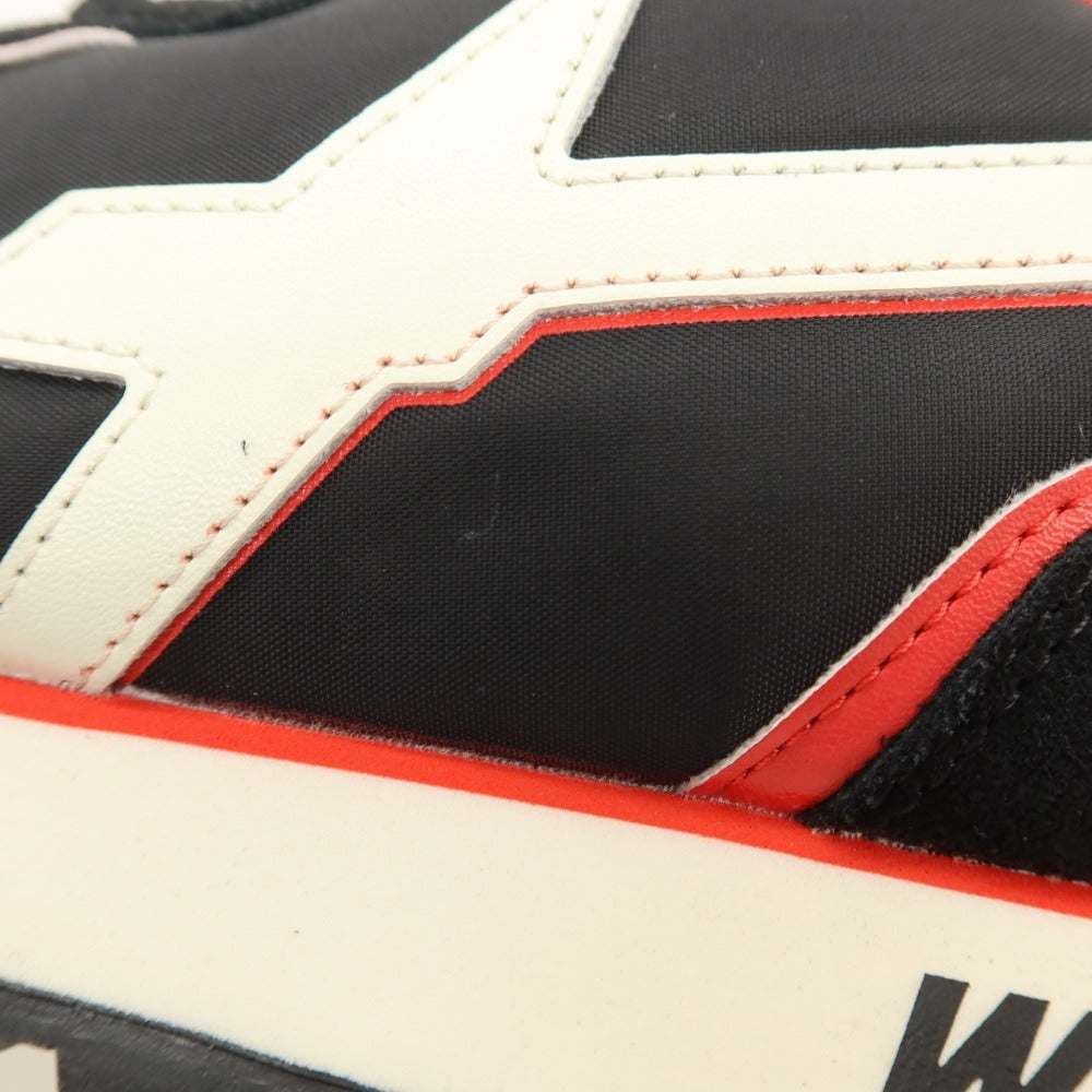 【新品アウトレット】ウィズ（W6YZ） W6YZ JM231-1A42 ナイロン スエード スニーカー ブラックxレッド【サイズ44】【 状態ランクN- 】【 メンズ 】