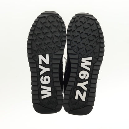 【新品アウトレット】ウィズ（W6YZ） W6YZ JM231-1A55G ナイロン スエード スニーカー ブラックxグレー【サイズ40】【 状態ランクN- 】【 メンズ 】