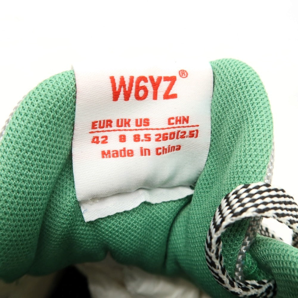 【新品】ウィズ（W6YZ） W6YZ JM231-1C89S ナイロン スエード スニーカー グレーxブルー【サイズ42】【 状態ランクN 】【 メンズ 】
