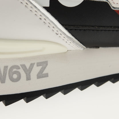 【新品】ウィズ（W6YZ） W6YZ JM240-0A01G 合成皮革 スニーカー ブラックxホワイト【サイズ44】【 状態ランクN 】【 メンズ 】