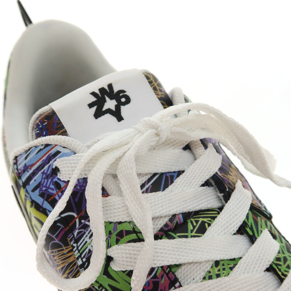【新品アウトレット】ウィズ（W6YZ） W6YZ JM241-0A03S 合成皮革 スニーカー ブラックxマルチカラー【サイズ40】【 状態ランクN- 】【 メンズ 】