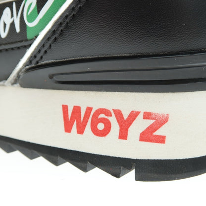 【新品アウトレット】ウィズ（W6YZ） W6YZ JM241-1A70G 合成皮革 スニーカー ブラック【サイズ43】【 状態ランクN- 】【 メンズ 】
