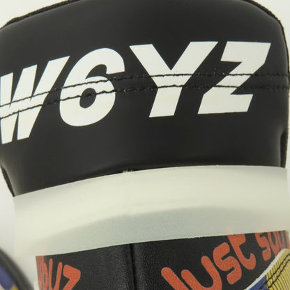 【新品】ウィズ（W6YZ） W6YZ QM240-1A18 合成皮革 スニーカー ブラックxマルチカラー【サイズ43】【 状態ランクN 】【 メンズ 】