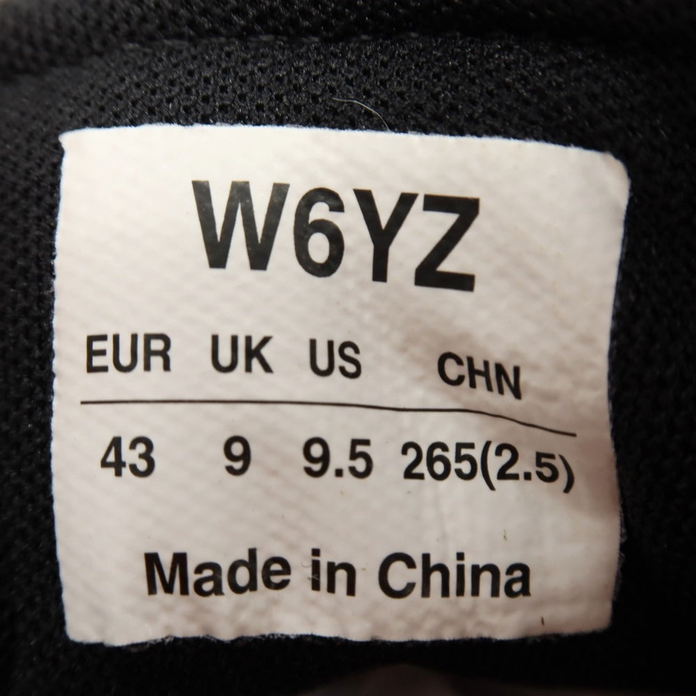 新品】ウィズ（W6YZ） W6YZ スニーカー ブラックxブルー【サイズ43