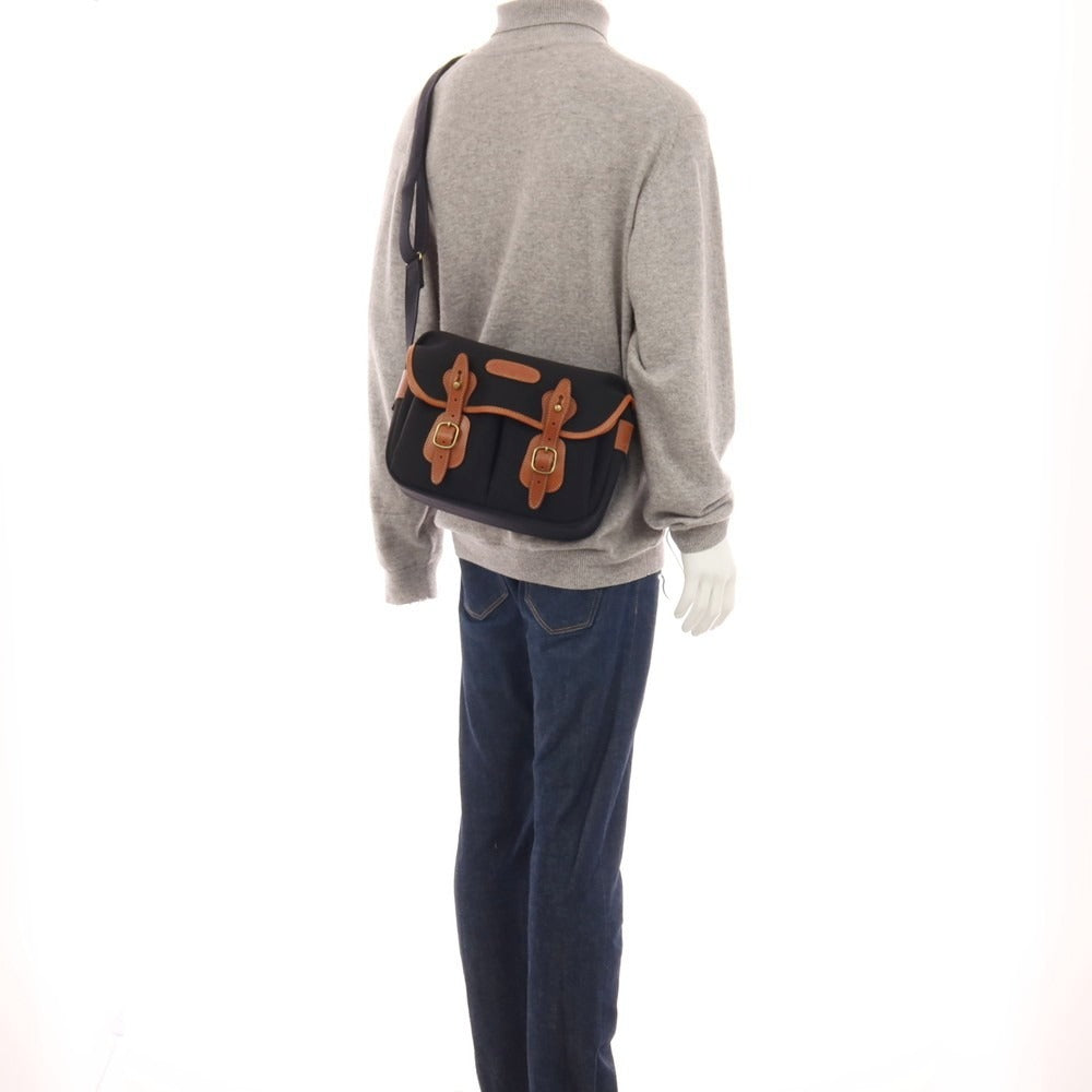 【中古】ビリンガム Billingham キャンバス レザー ショルダーバッグ カメラバッグ ブラックxブラウン【 状態ランクB 】【 メンズ 】