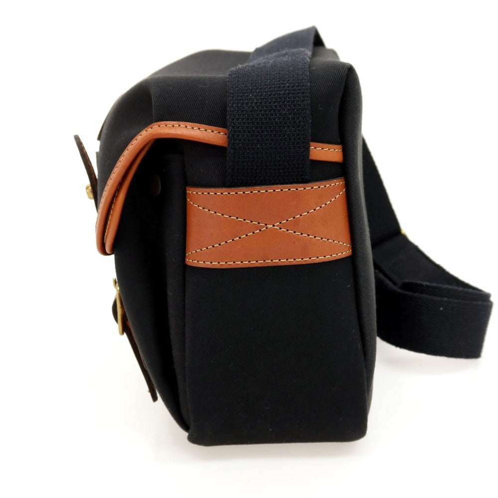 【中古】ビリンガム Billingham キャンバス レザー ショルダーバッグ カメラバッグ ブラックxブラウン【 状態ランクB 】【 メンズ 】