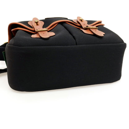 【中古】ビリンガム Billingham キャンバス レザー ショルダーバッグ カメラバッグ ブラックxブラウン【 状態ランクB 】【 メンズ 】