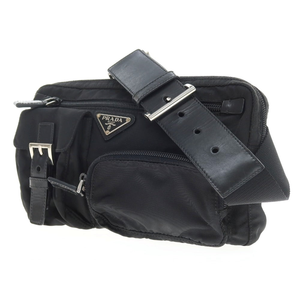 【中古】プラダ PRADA ナイロン系 ボディバッグ ブラック【 状態ランクC 】【 レディース 】