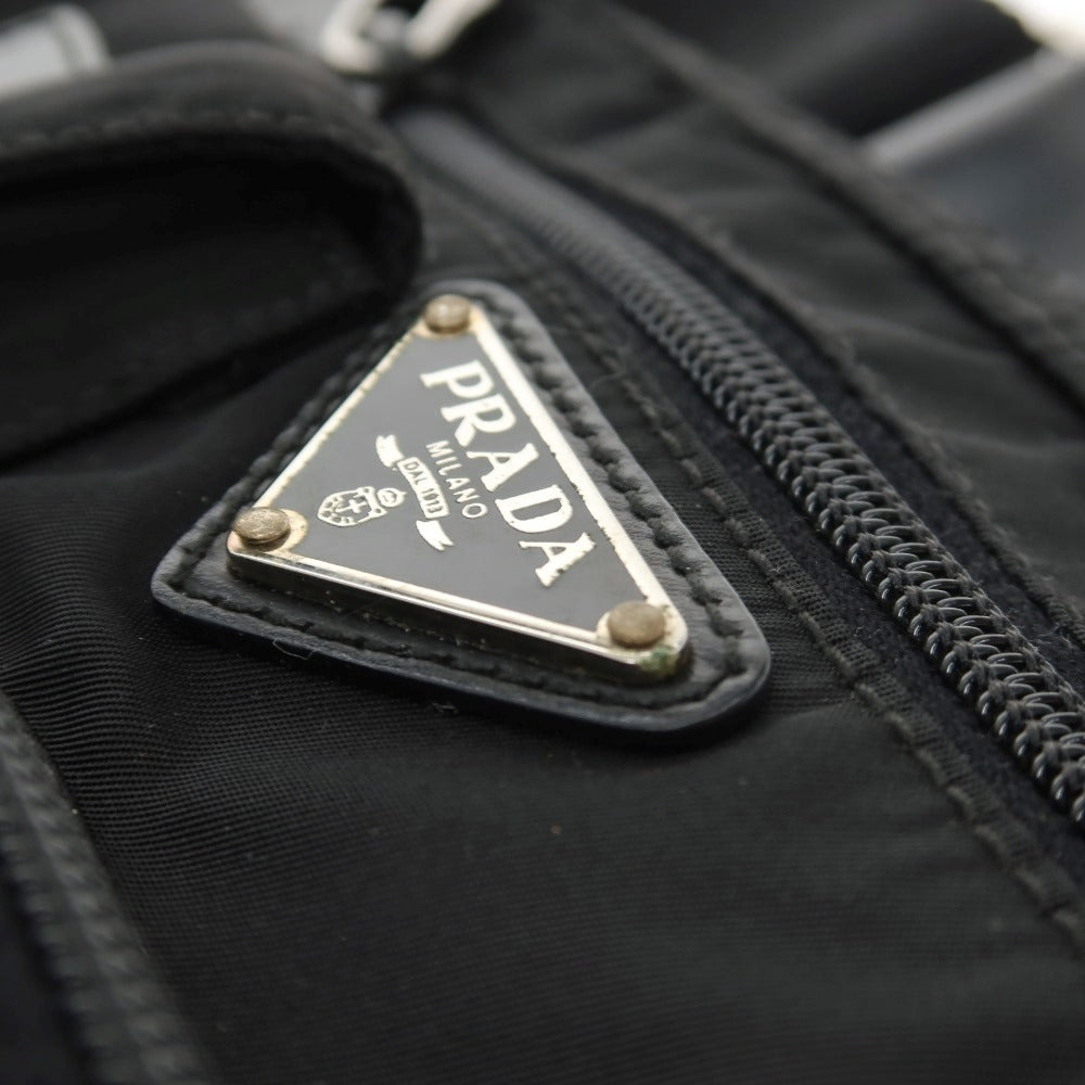 【中古】プラダ PRADA ナイロン系 ボディバッグ ブラック【 状態ランクC 】【 レディース 】