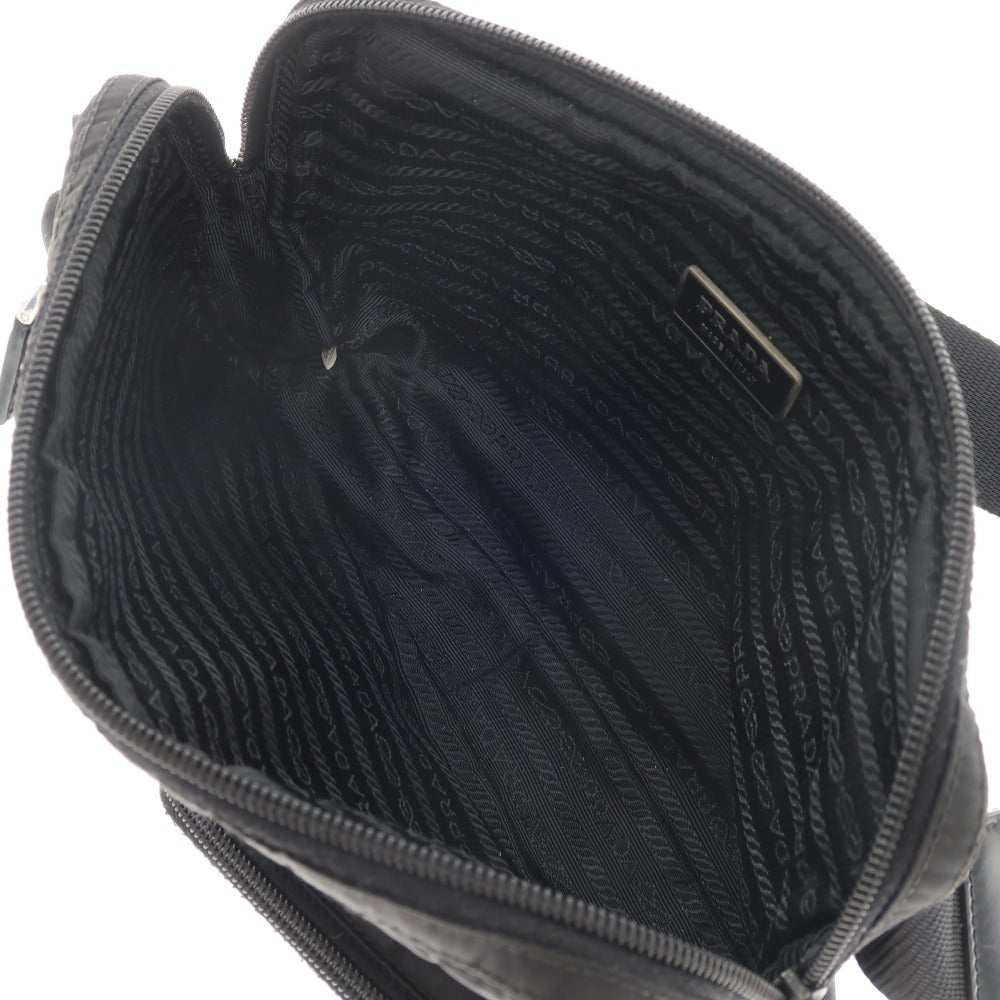 【中古】プラダ PRADA ナイロン系 ボディバッグ ブラック【 状態ランクC 】【 レディース 】